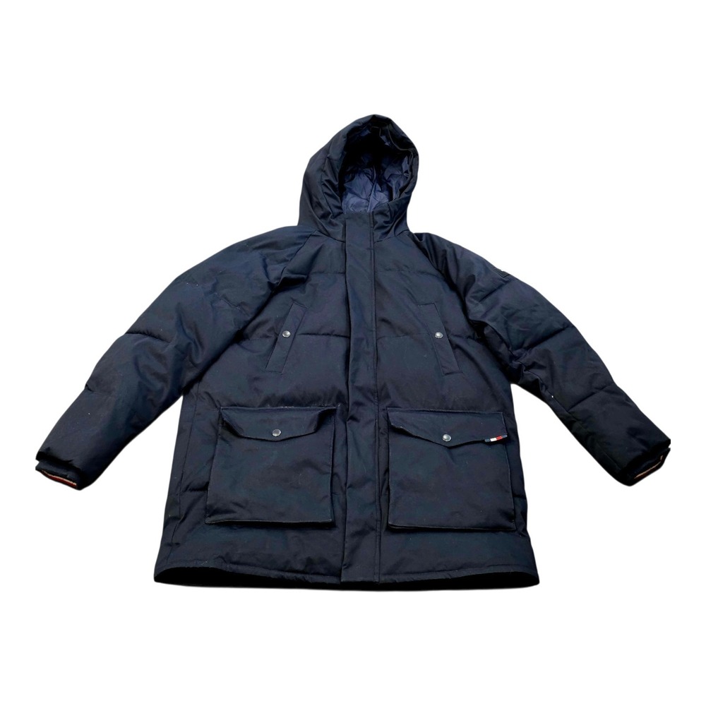 Tommy Hilfiger Men Hooded Parka Jacket Coat Navy Blue Down 78J3749 411 D9 XL